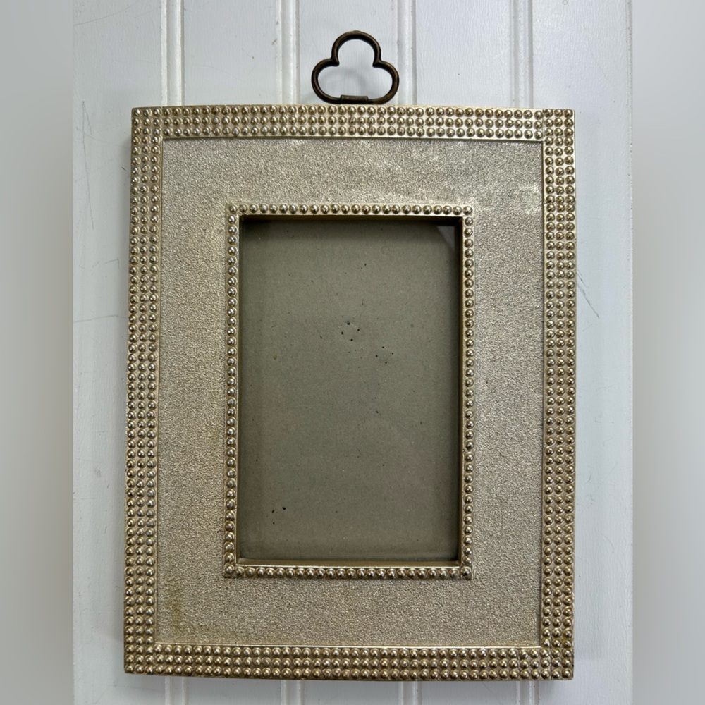 Nicole Miller Frame Gold Beaded Finial Metal Heavy Classic Gallery Wall 9x7